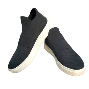 Eileen Fisher Pari Knit Platform Sneakers, Color Gray, Size 10